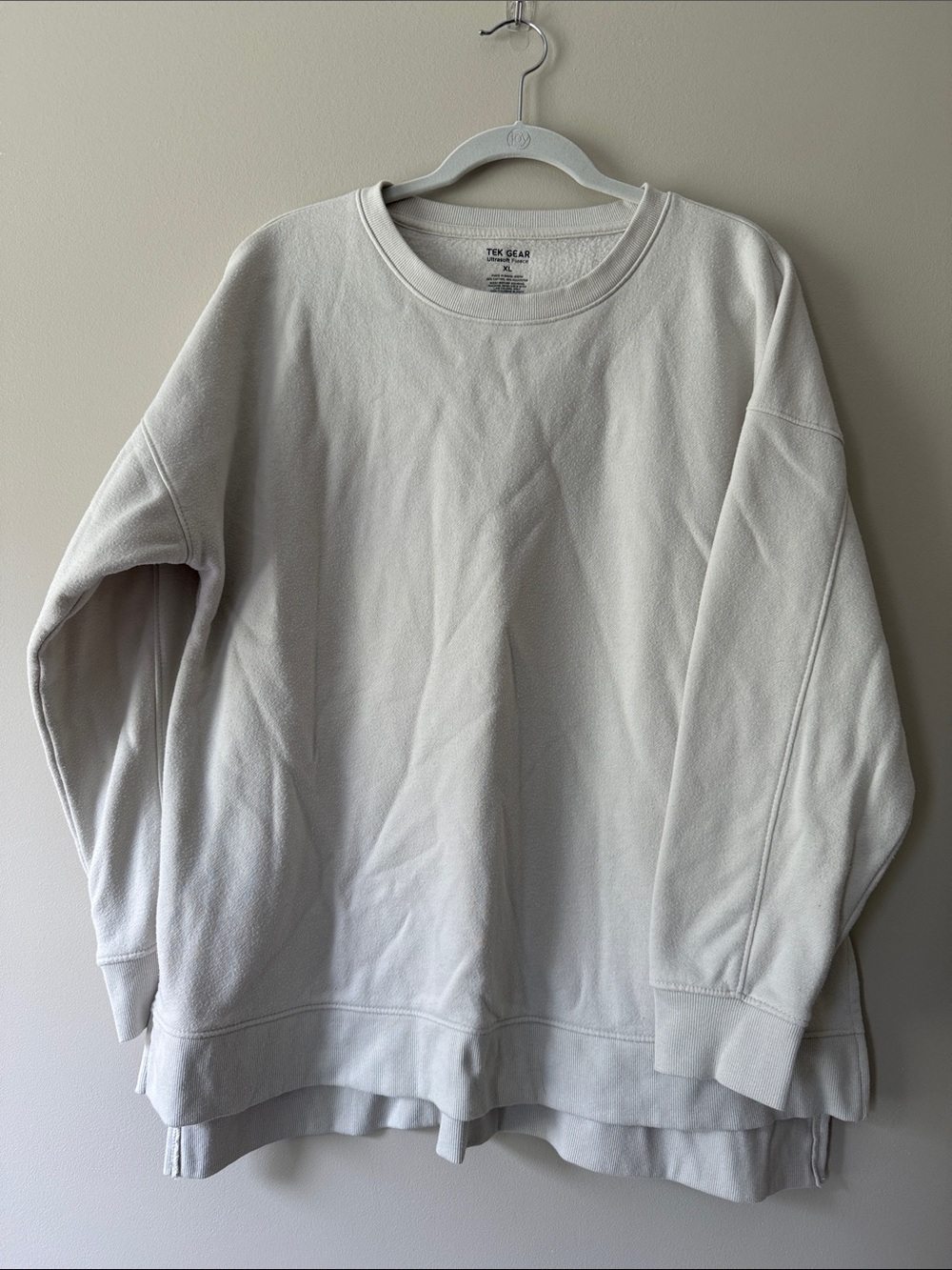 tek gear Men's Light Cream Crewneck Sweatshirt
